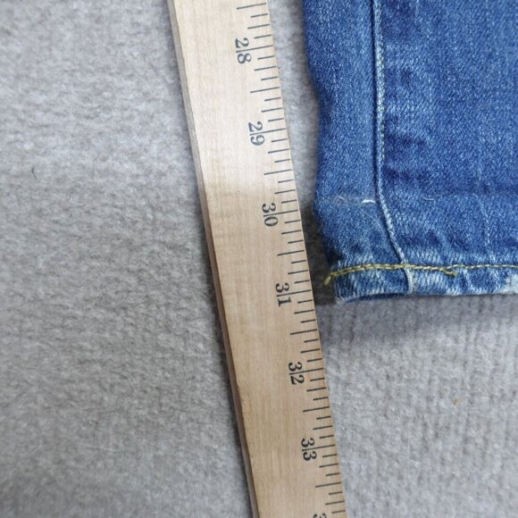 JOURNAL STANDARD Relume Jeans 32 x 31 Blue Cotton Selvedge Redline Button - Picture 4 of 11